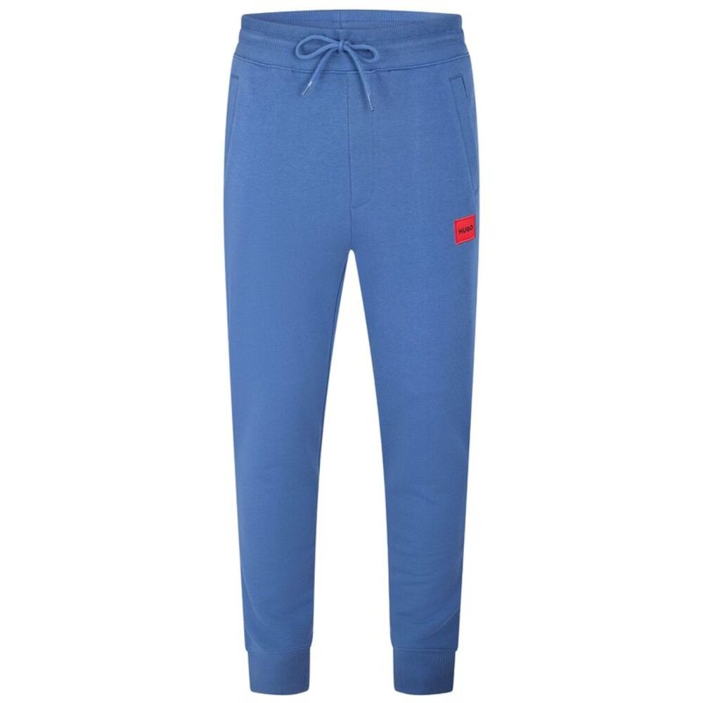 Hugo Mens Fleece Logo Relaxed Fit Joggers / Medium Blue